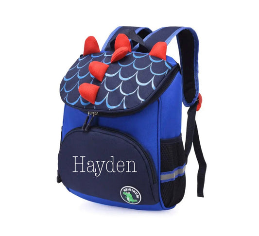 Personalized Embroidered Dinosaur Backpack