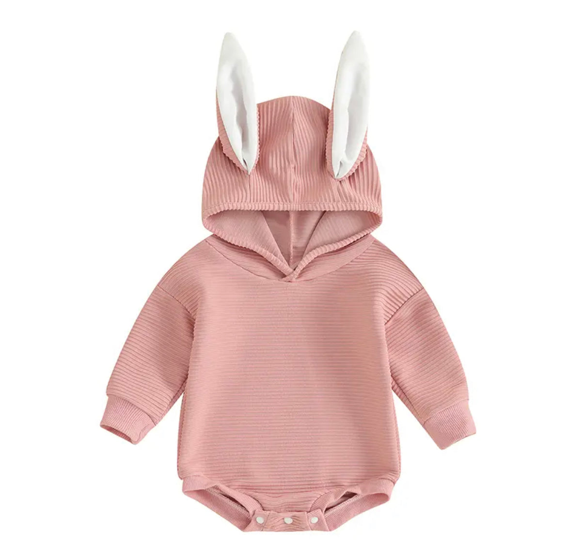 Bunny Ears Baby Long Sleeve Romper