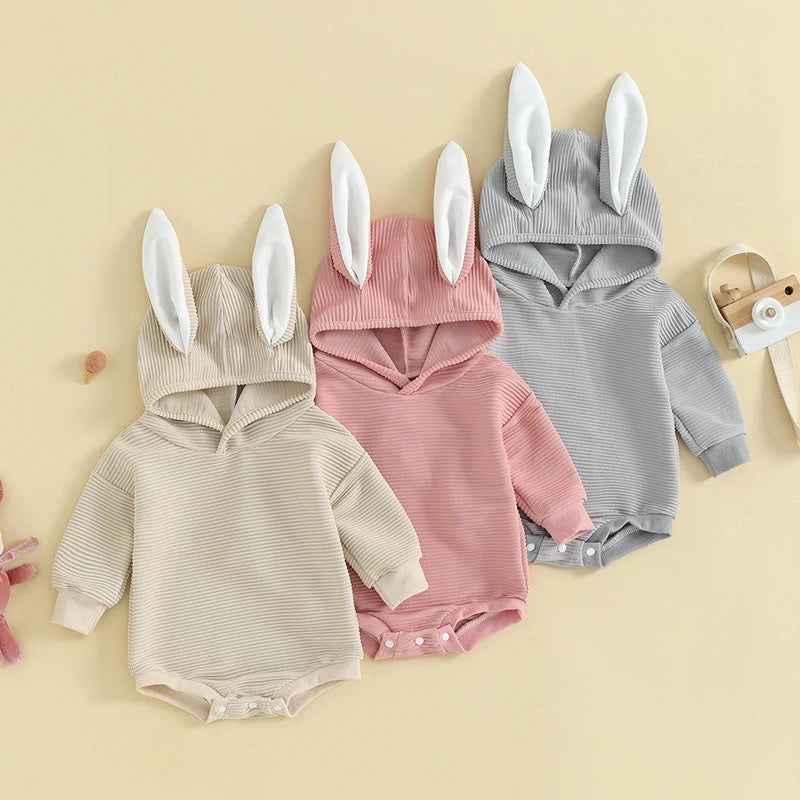 Bunny Ears Baby Long Sleeve Romper
