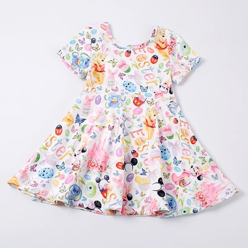 Disney Winnie the Pooh Easter Twirl Dress