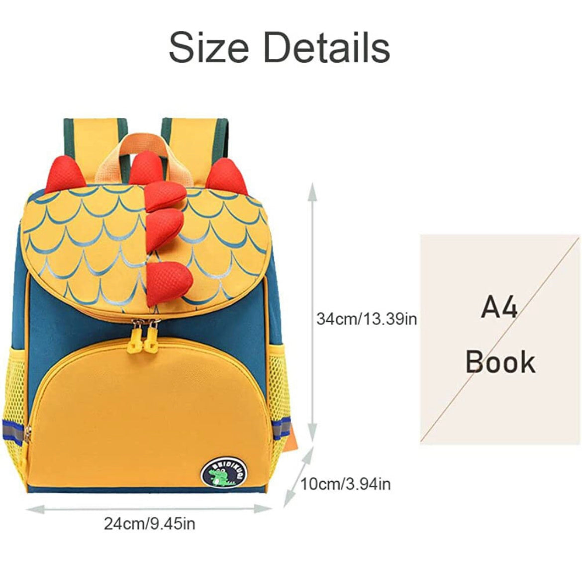 Personalized Embroidered Dinosaur Backpack