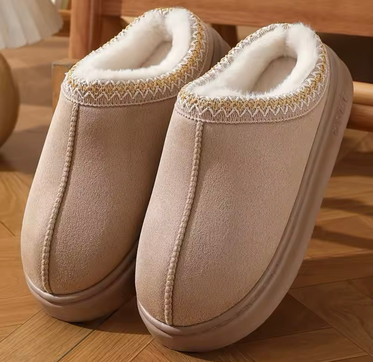 Cassidy Johnson Khaki Slippers
