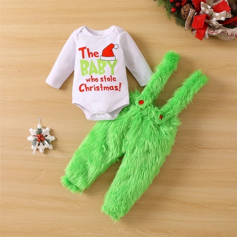 Grinch Inspired Christmas 2-Piece Outfits