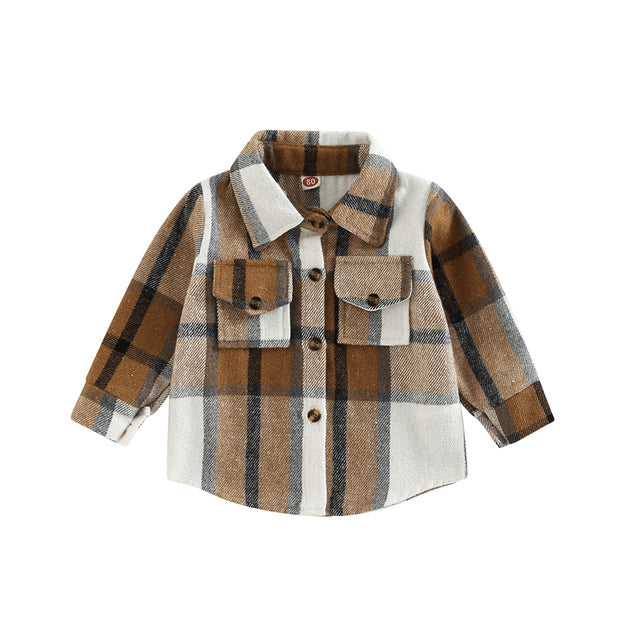 Toddler & Baby Plaid Shirt Spring Jacket