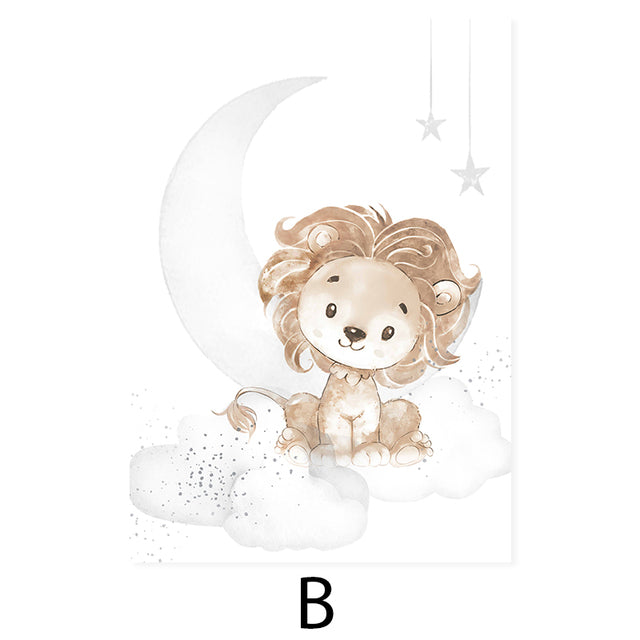 Set of 3 | Dream Big Little One UNFRAMED Canvas Prints Nursery Wall Art