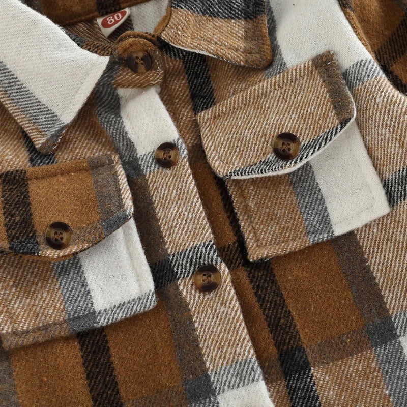 Toddler & Baby Plaid Shirt Spring Jacket