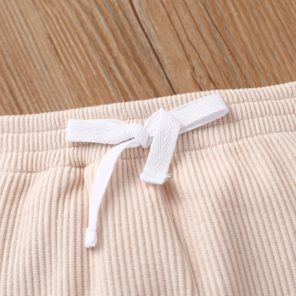 2-Piece Set | Embroidered Bear Face Baby Boy Outfit