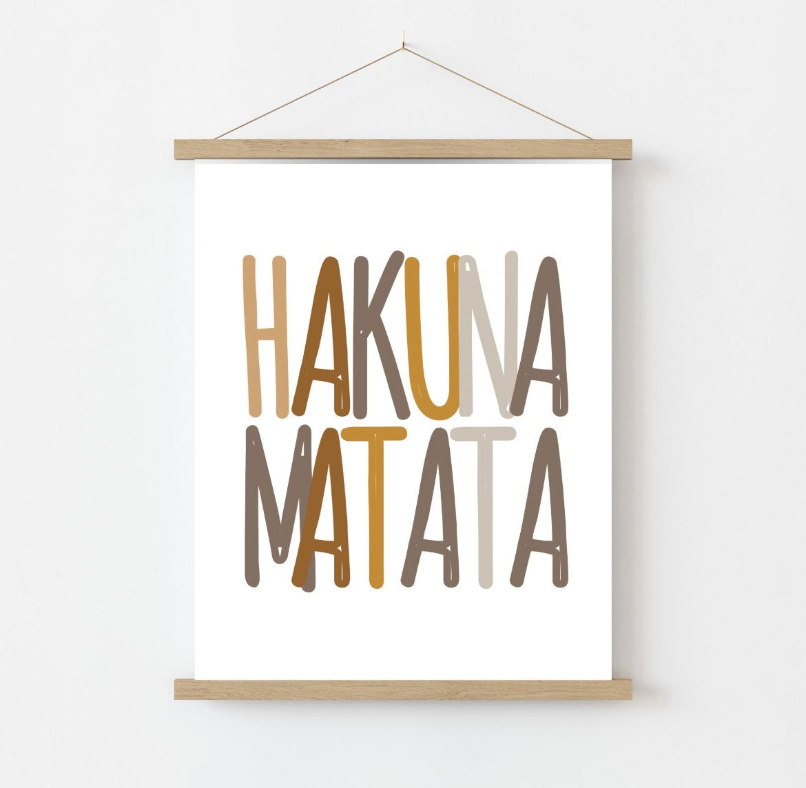 Set of 3 | Hakuna Matata UNFRAMED Canvas Prints Nursery Wall Art