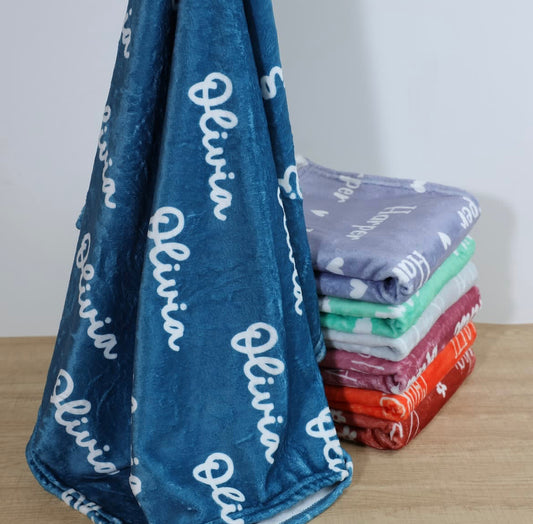 Personalized Baby Name Receiving Blanket