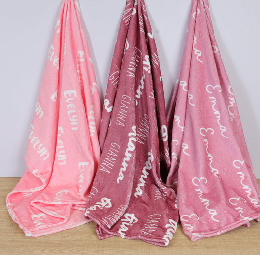 Custom Name Baby Receiving Blanket