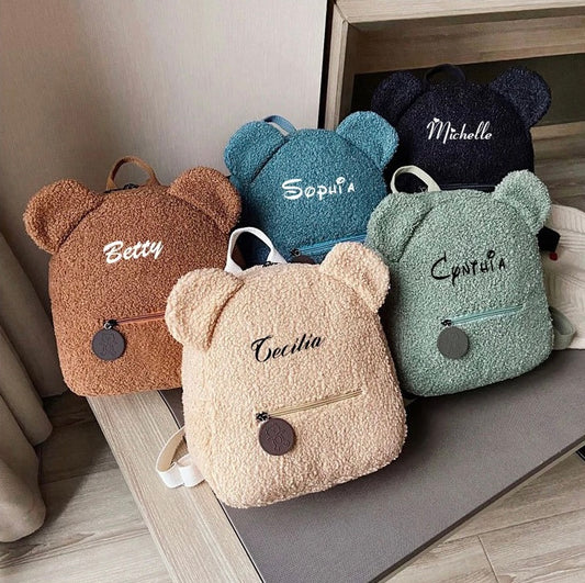 Personalized Embroidered Teddy Bear Backpack