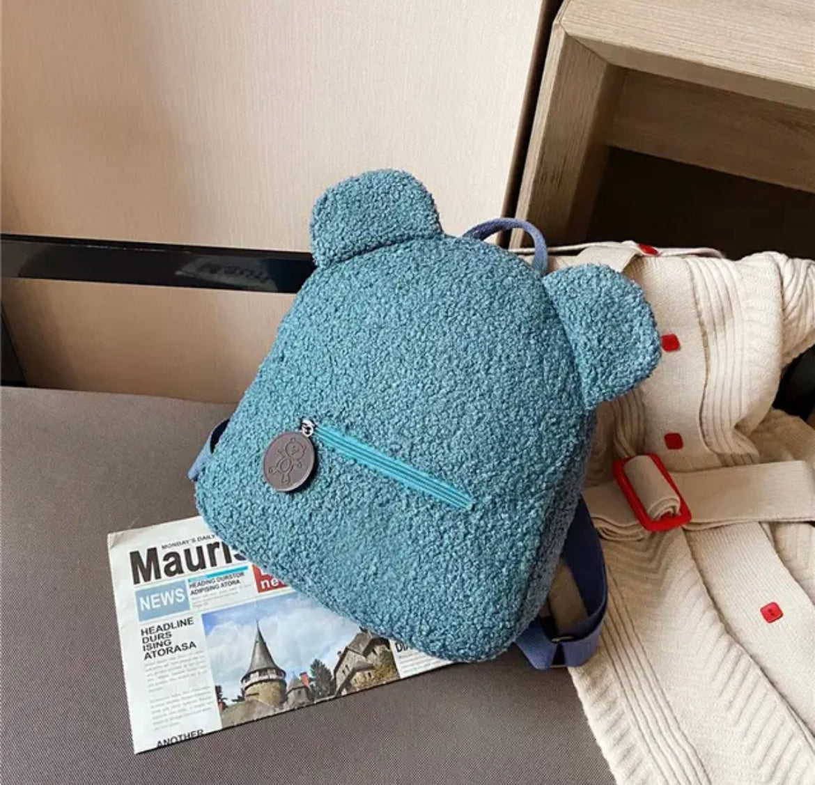 Personalized Embroidered Teddy Bear Backpack