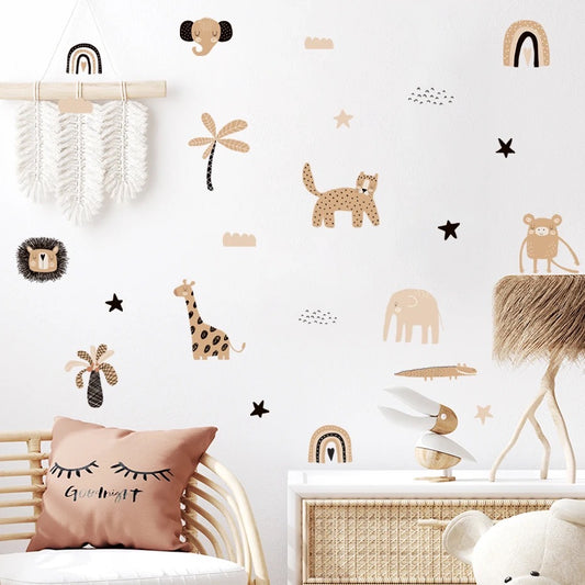 Safari Wall Sticker Pack | Animal Nursery Wall Art