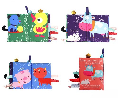 Animal Baby Cloth Books | Baby Early Learning Book