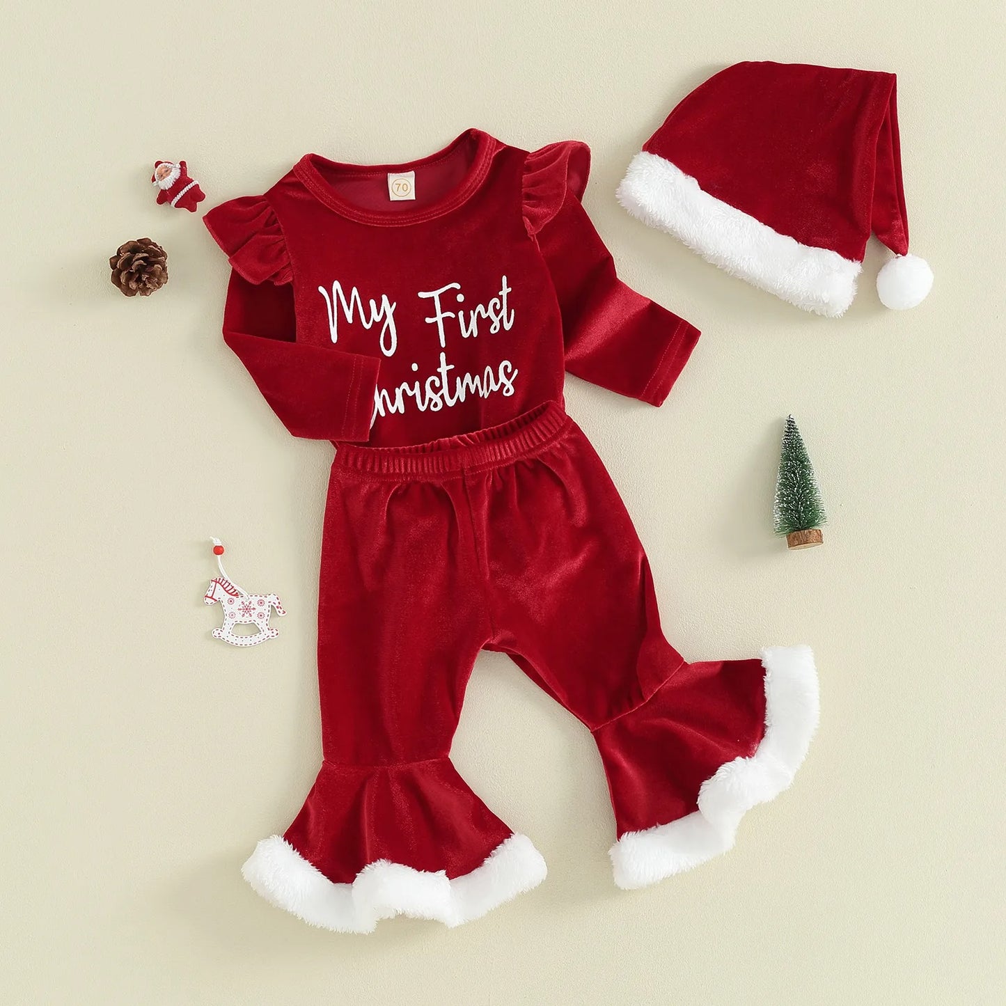 My First Christmas Baby Girl Outfit