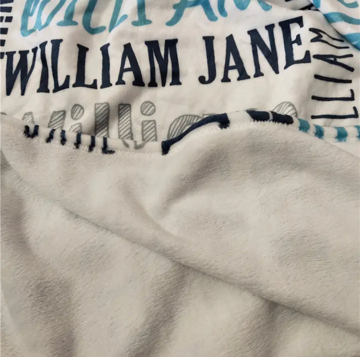 Personalized Printed Baby Blanket | Flannel Fleece Minky