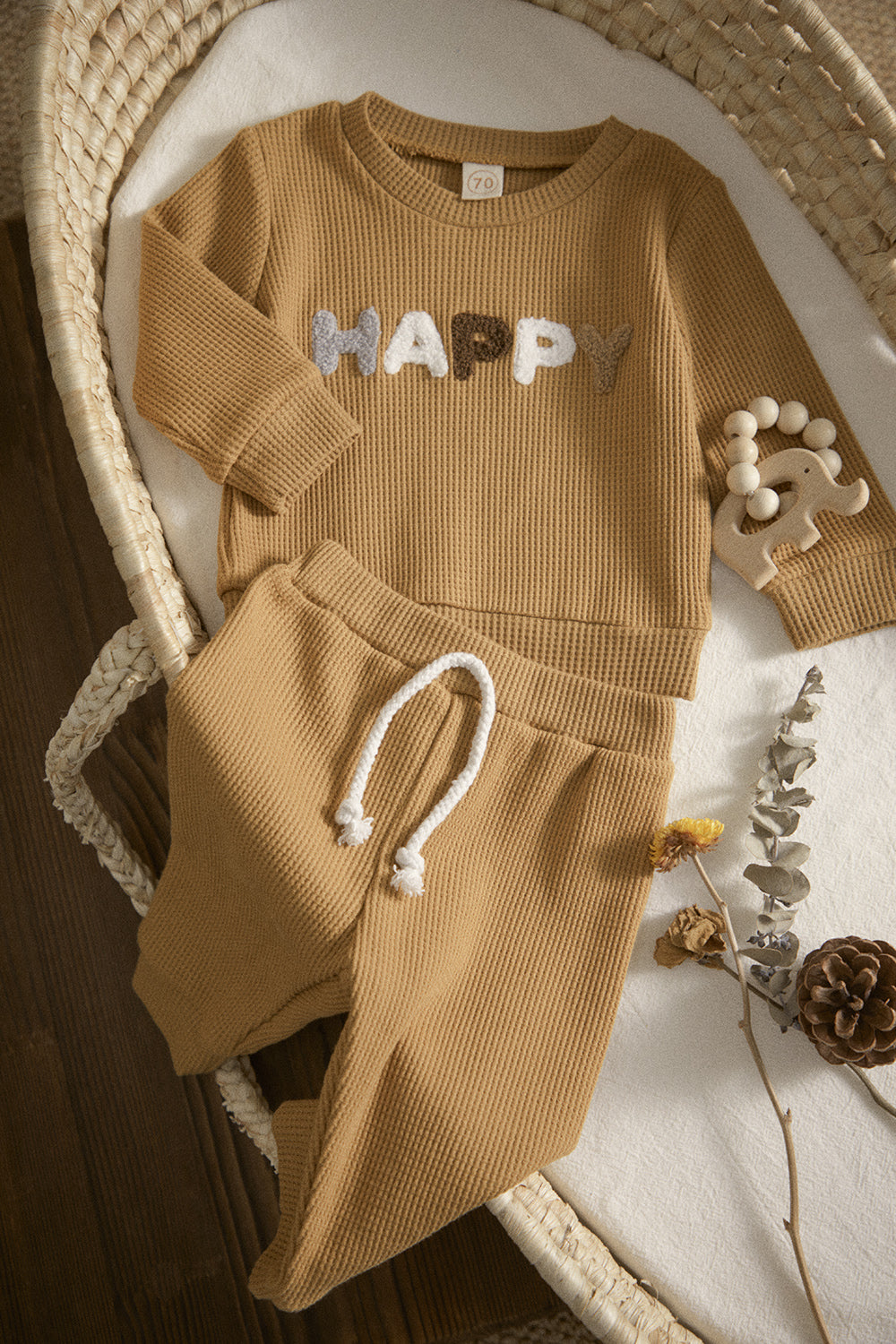 2 Piece Set | Rainbow | Happy | Hooray Toddler Loungewear Set
