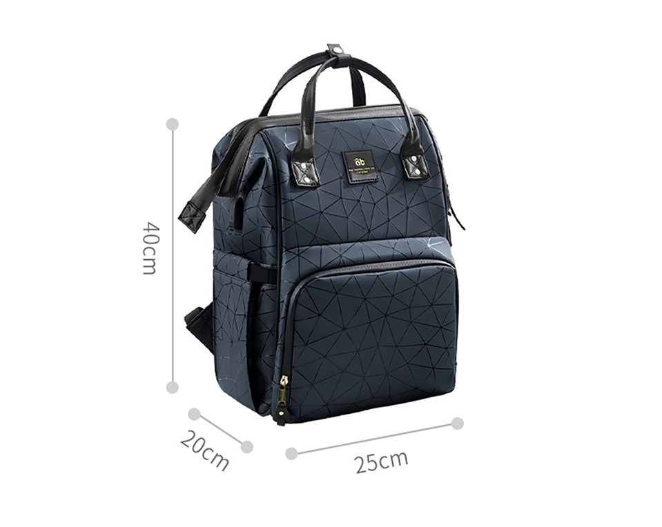 Waterproof PU Leather Diaper Bag