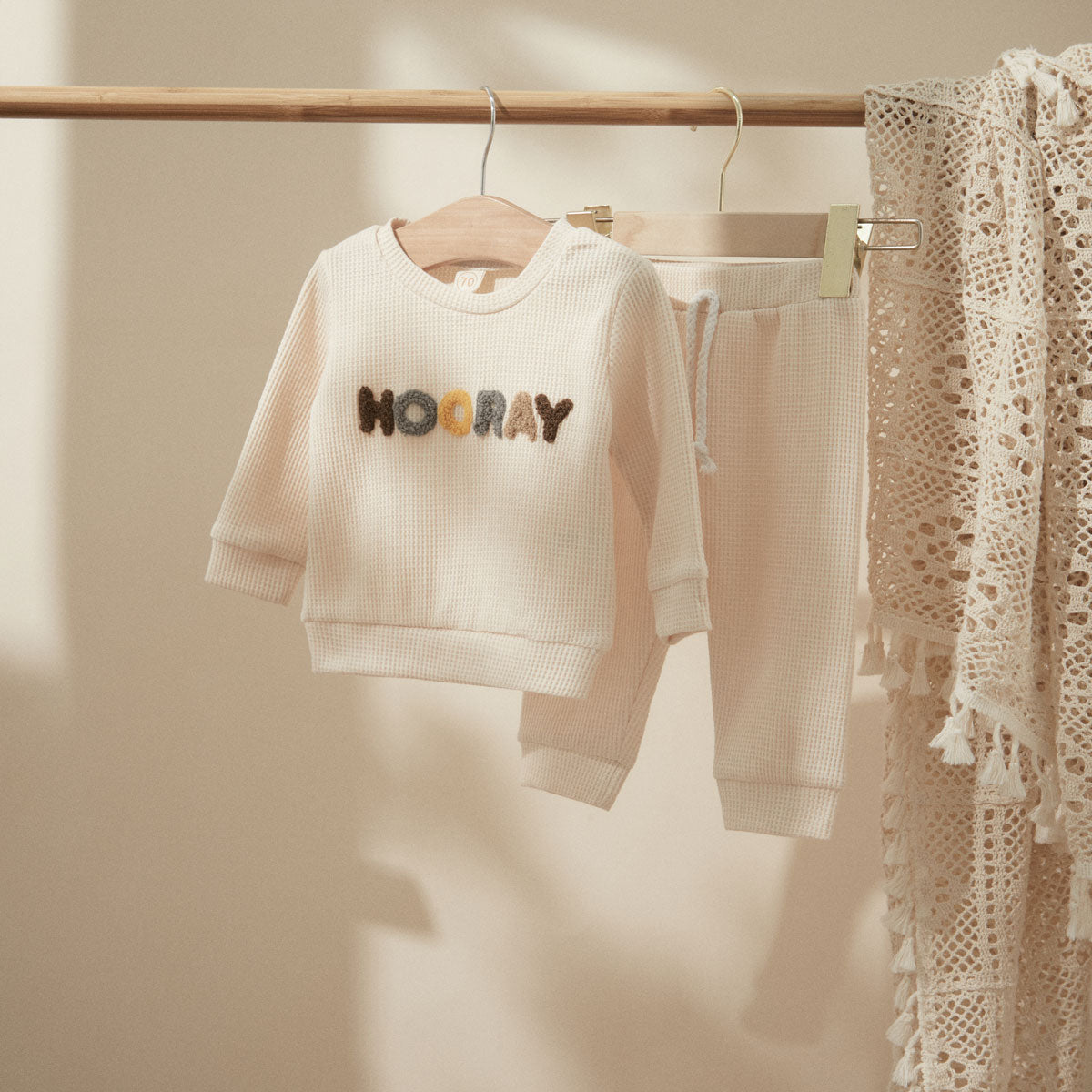 2 Piece Set | Rainbow | Happy | Hooray Toddler Loungewear Set