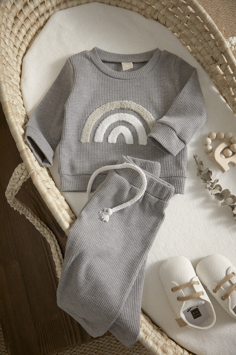 2 Piece Set | Rainbow | Happy | Hooray Toddler Loungewear Set