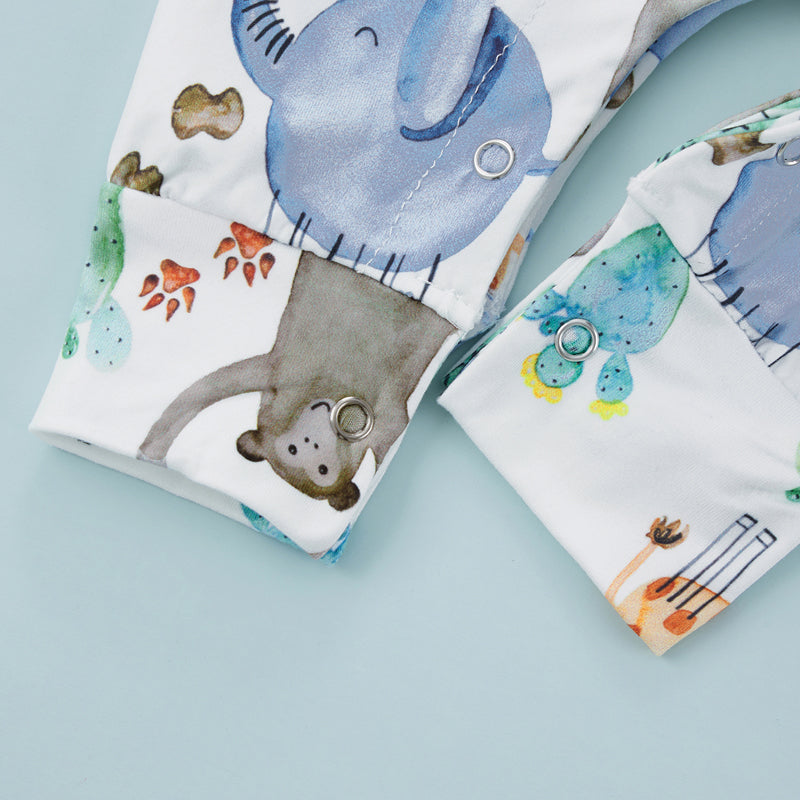 Cactus Animal Print Baby Overalls