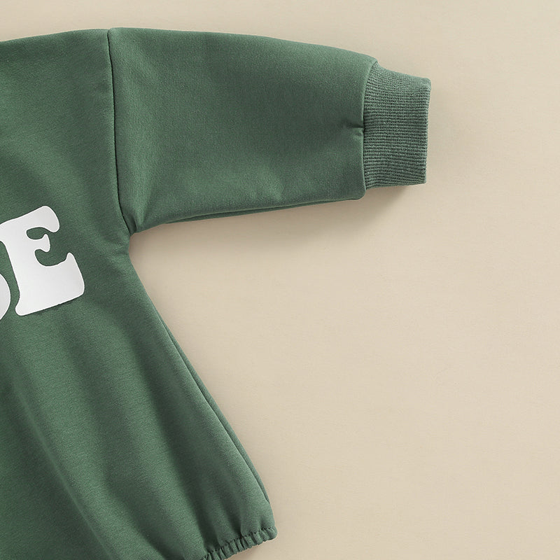 BABE | Thick Crewneck Pullover Sweater Onesie