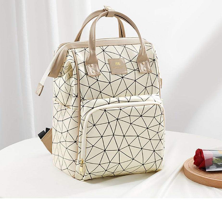 Waterproof PU Leather Diaper Bag