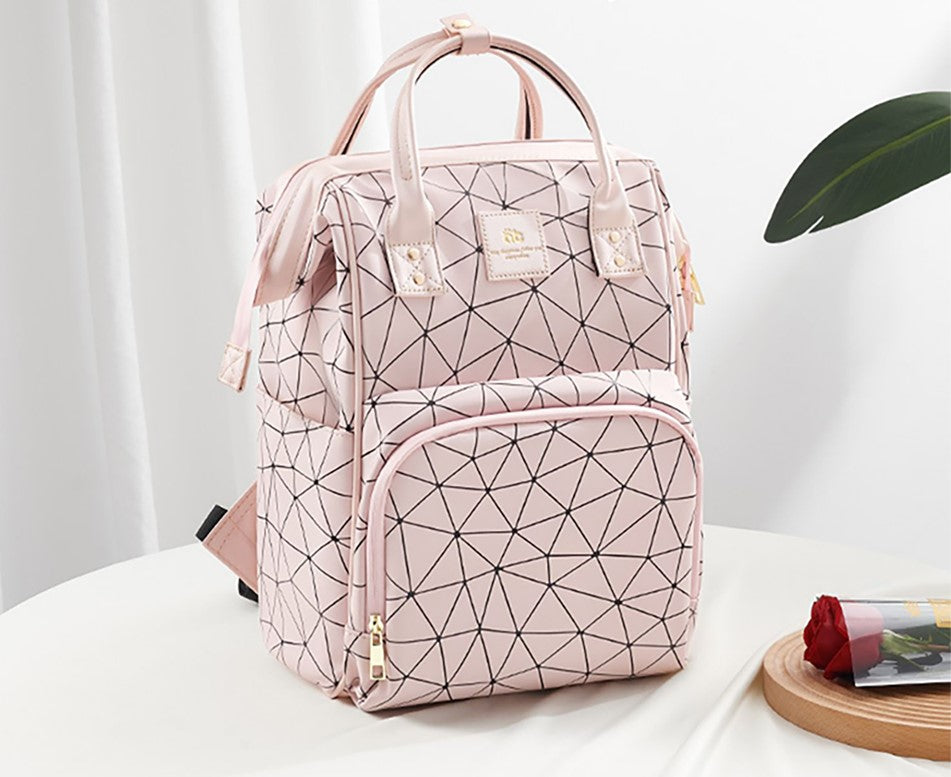 Waterproof PU Leather Diaper Bag