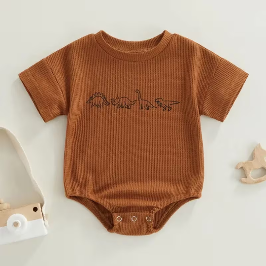 Dinosaur Print Gender Neutral Onesies