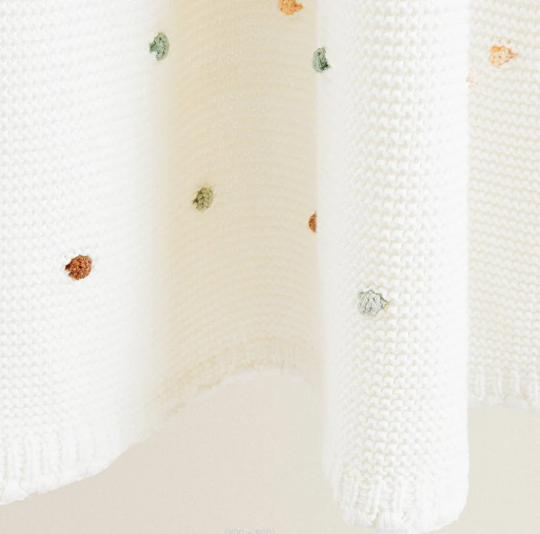 Neutral Baby Blanket | 100x70cm | Cotton Newborn Blanket