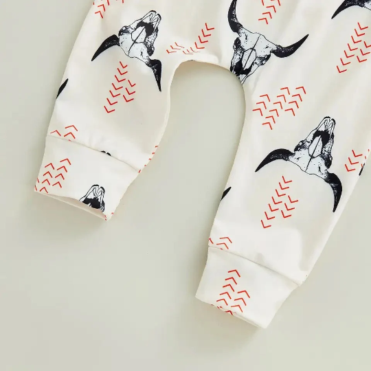 2 Piece Set | Cowboy Print Baby Boy Outfit