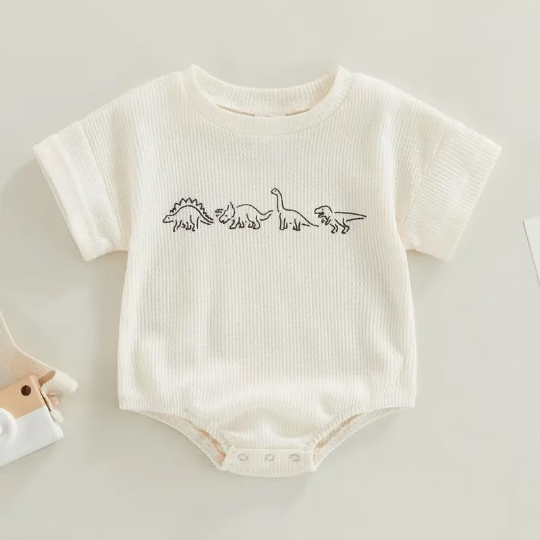 Dinosaur Print Gender Neutral Onesies
