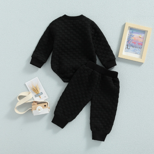 Gender Neutral Checkered Jogger Set