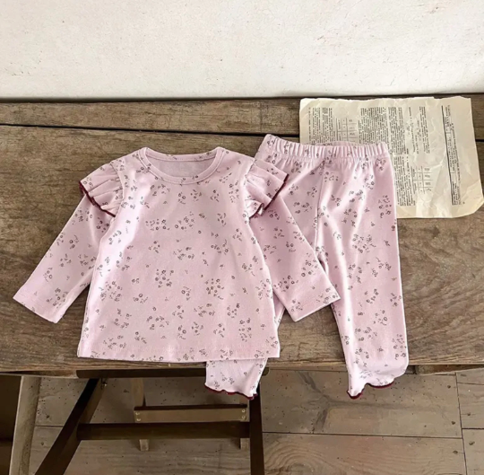 2 Piece Set | Baby & Toddler Girls Printed Sleepwear Sets