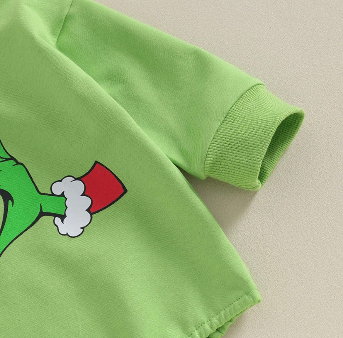 Grinch Inspired Long Sleeve Onesie