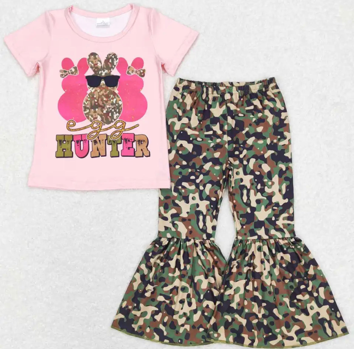 Egg Hunter Boys & Girls Camouflage Easter Outfit