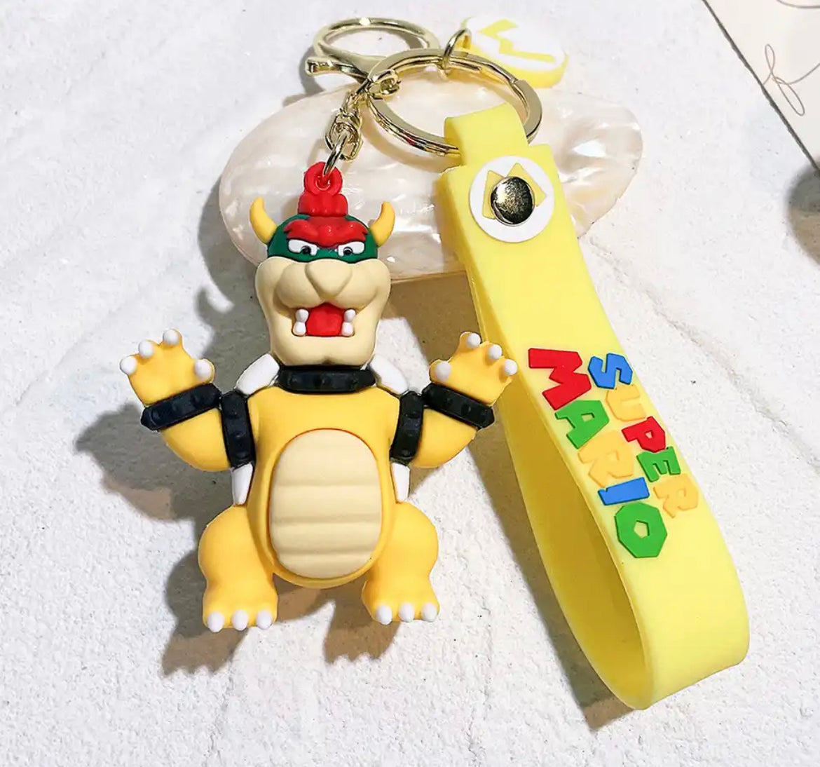 Super Mario 3D Silicone Keychains