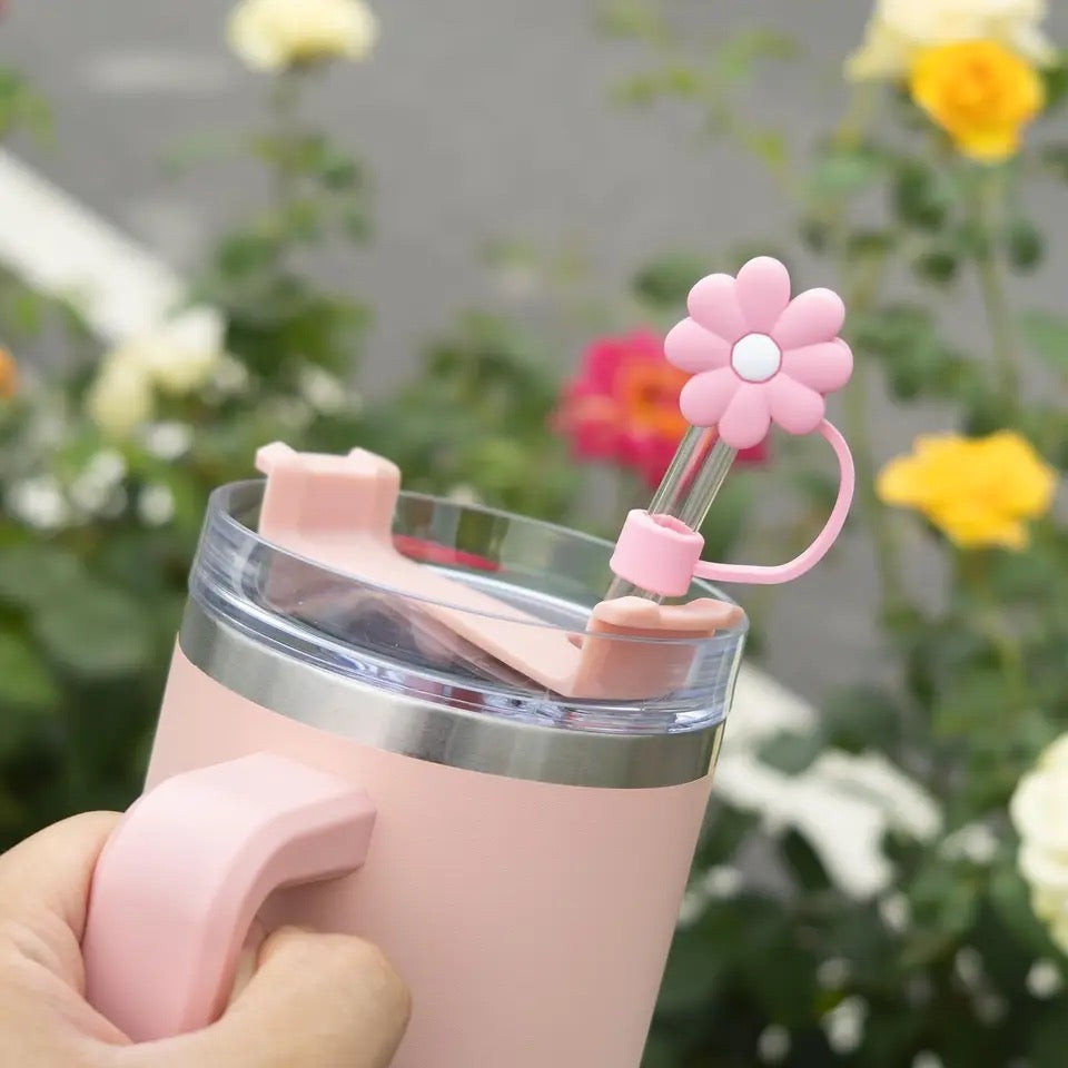 Stanley Quencher Floral Silicone Straw Cover Caps