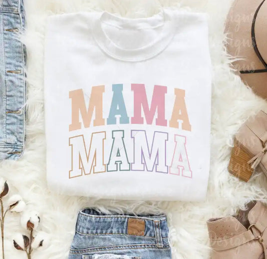 Multi-Coloured MAMA Women’s Shirt