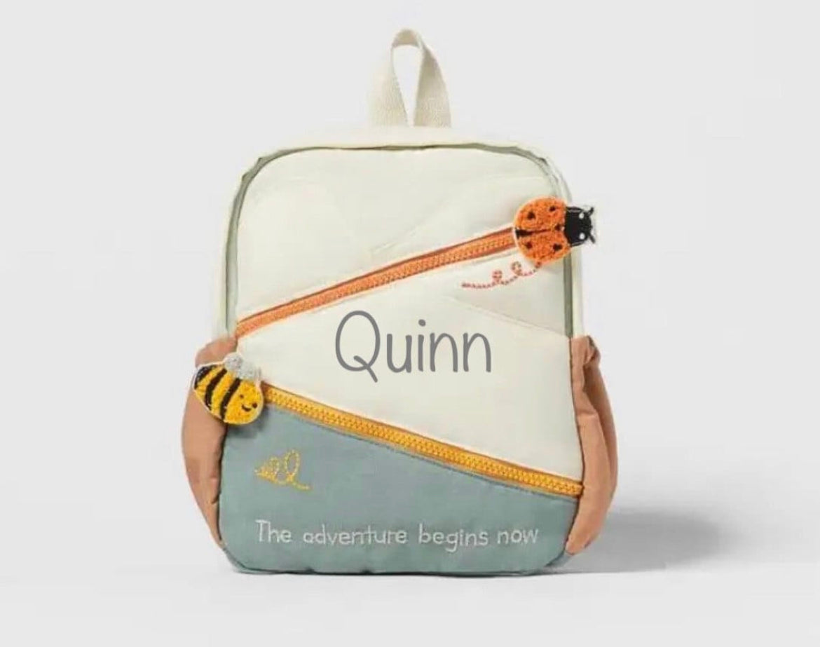 Personalized Embroidered Insect Backpack