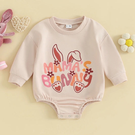 Boho Floral Mama’s Bunny Easter Onesie