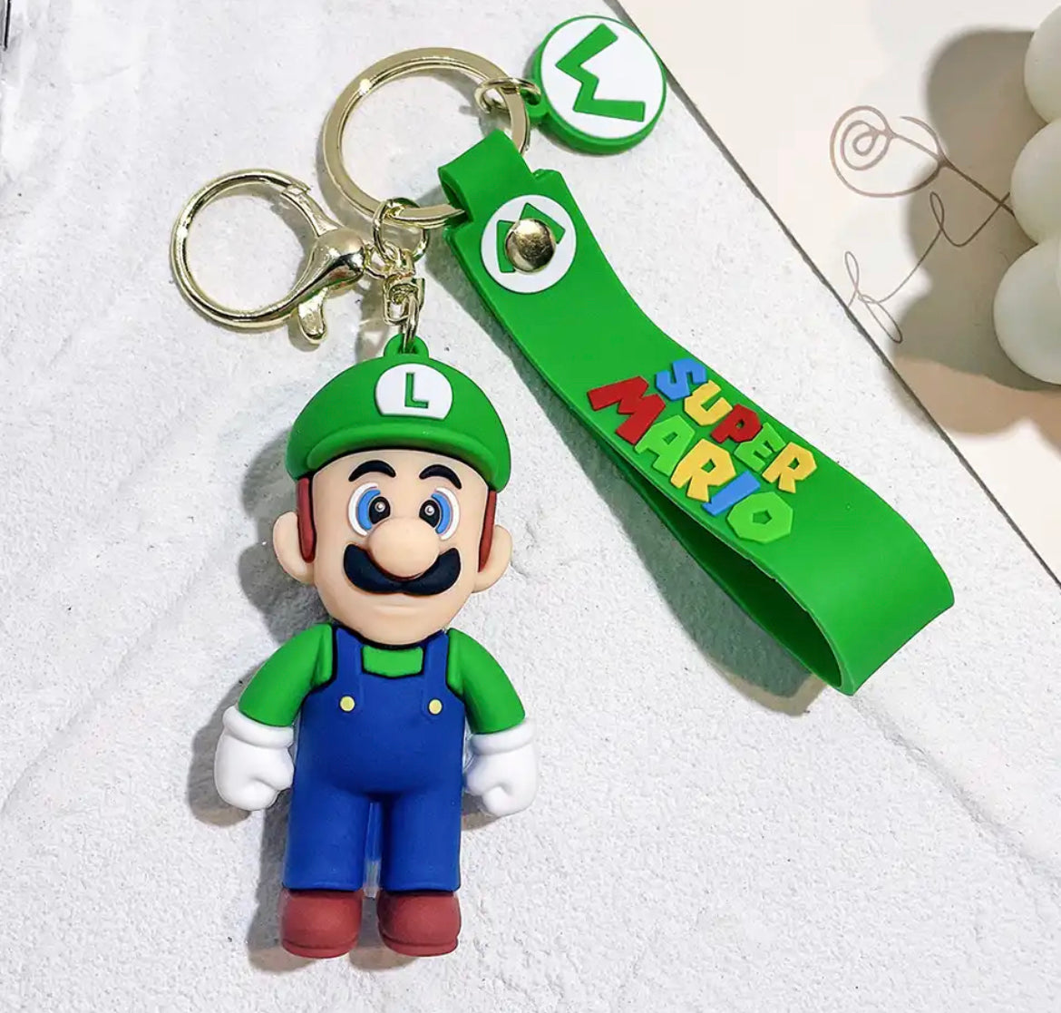 Super Mario 3D Silicone Keychains