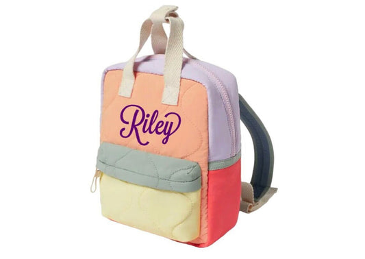Multi-Coloured Custom Embroidered Backpack
