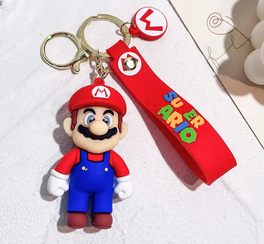 Super Mario 3D Silicone Keychains