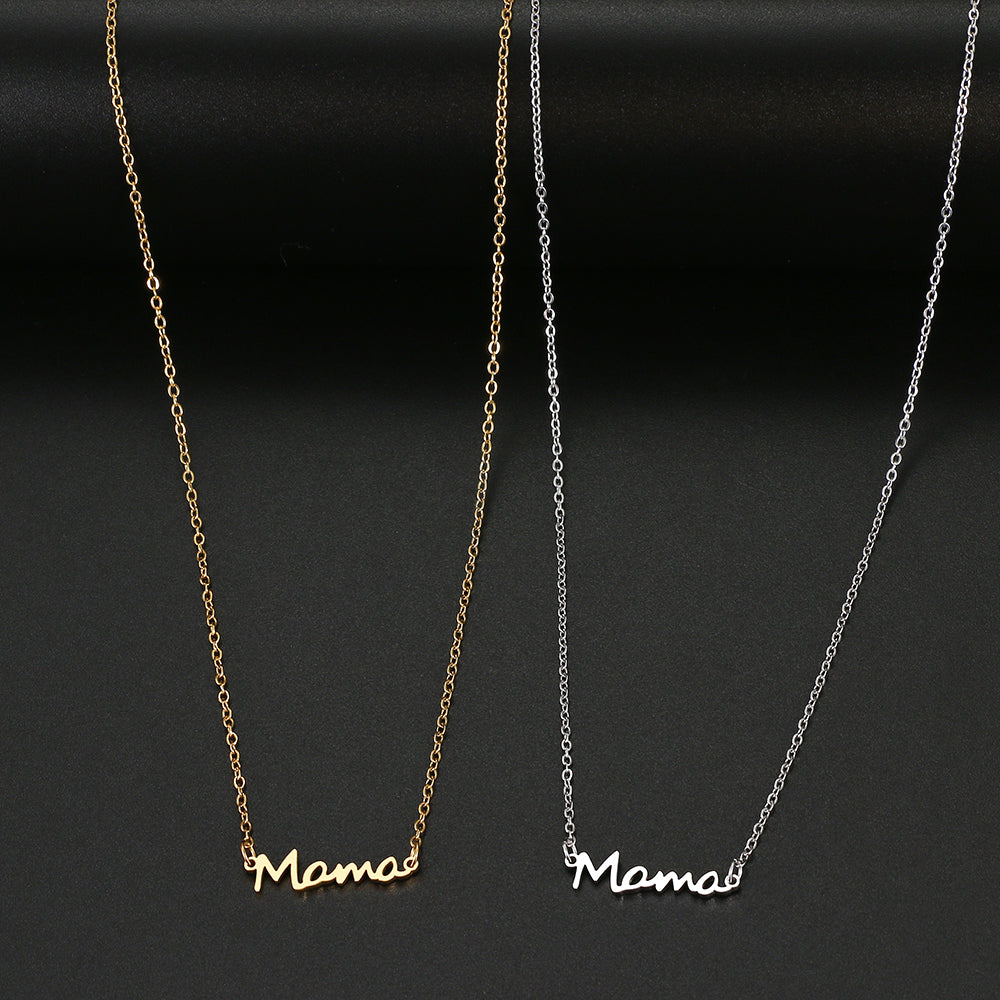 Personalized Mama Stainless Steel Necklace