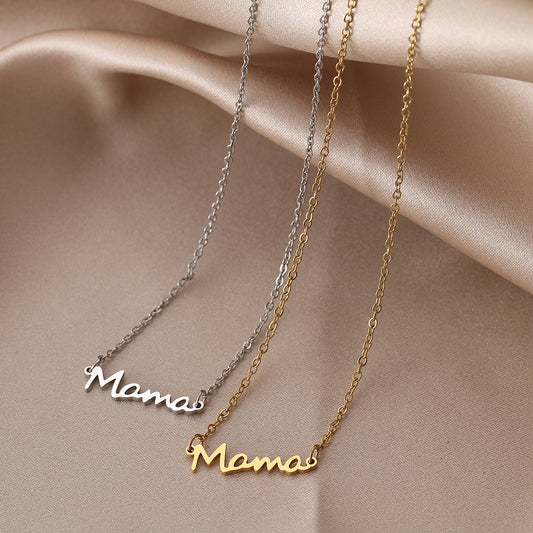 Personalized Mama Stainless Steel Necklace
