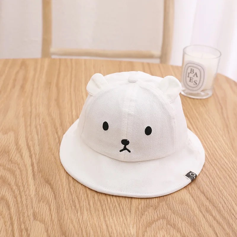 Embroidered Bear Bucket Hats