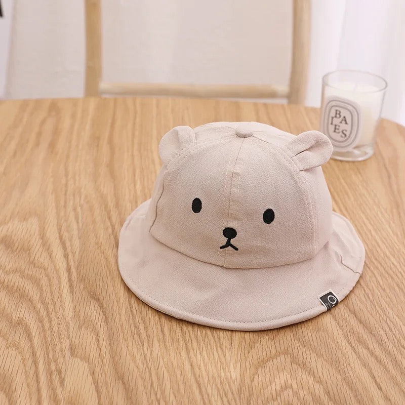 Embroidered Bear Bucket Hats