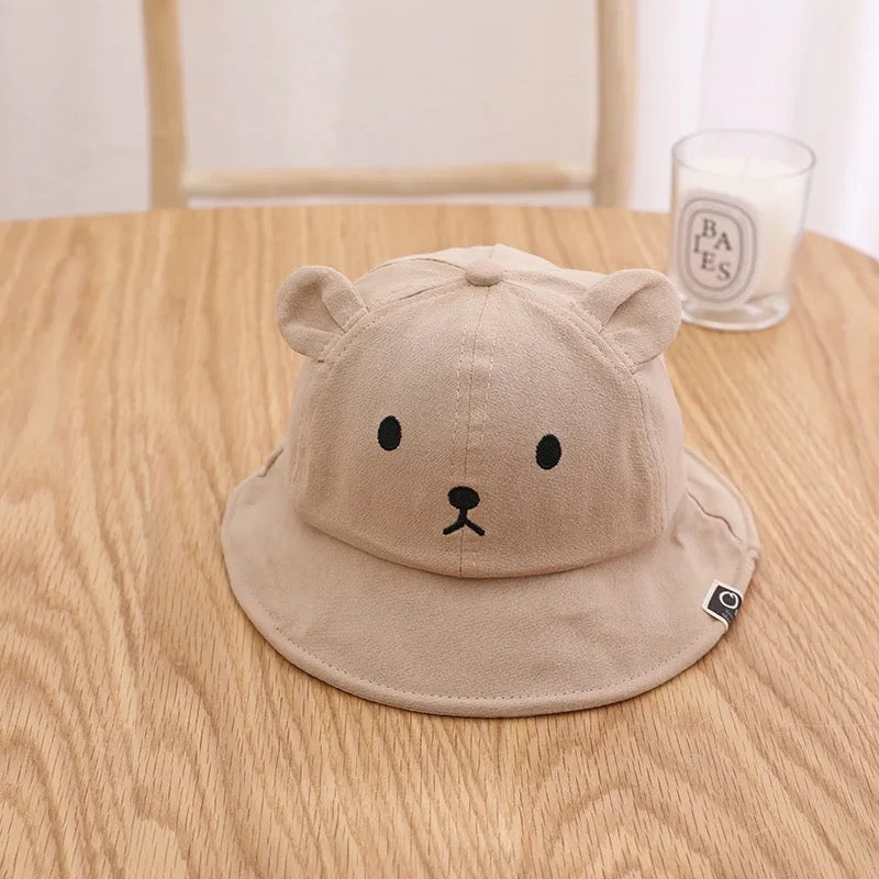 Embroidered Bear Bucket Hats