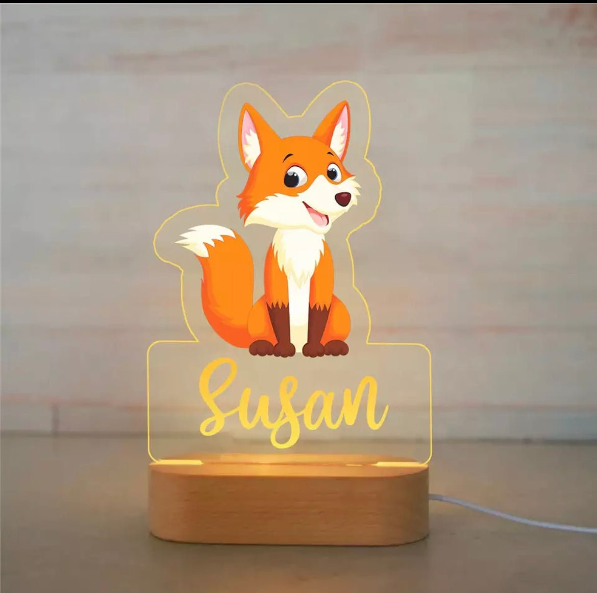 Personalized USB LED Night Light